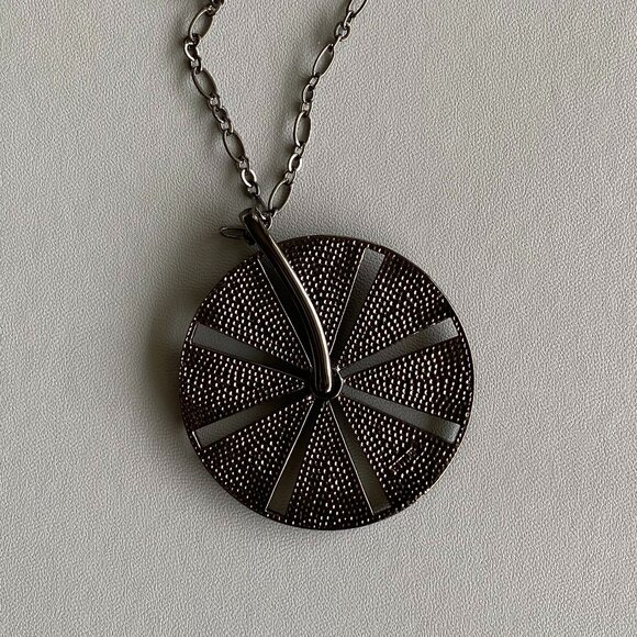 Butler FAC 29" Crystal Black & Clear Wheel Necklace - Picture 7 of 10